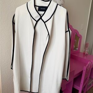 Vintage White and Black Women's Jacket